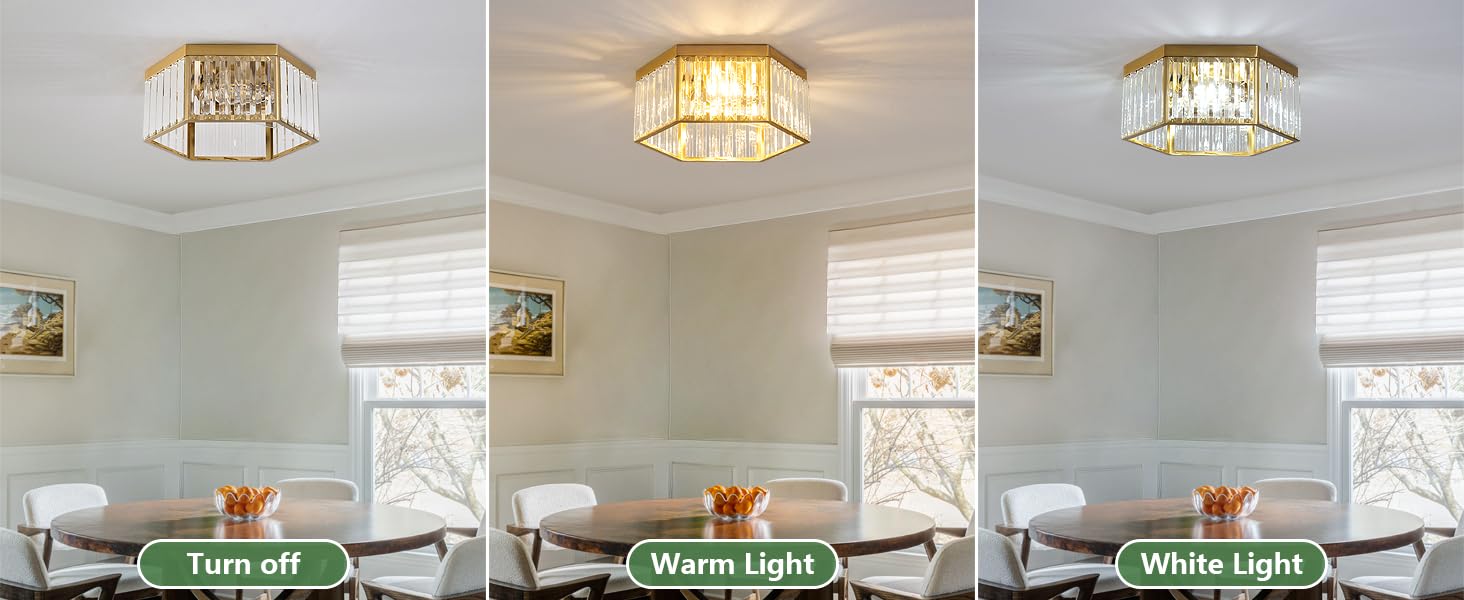 crystal ceiling light