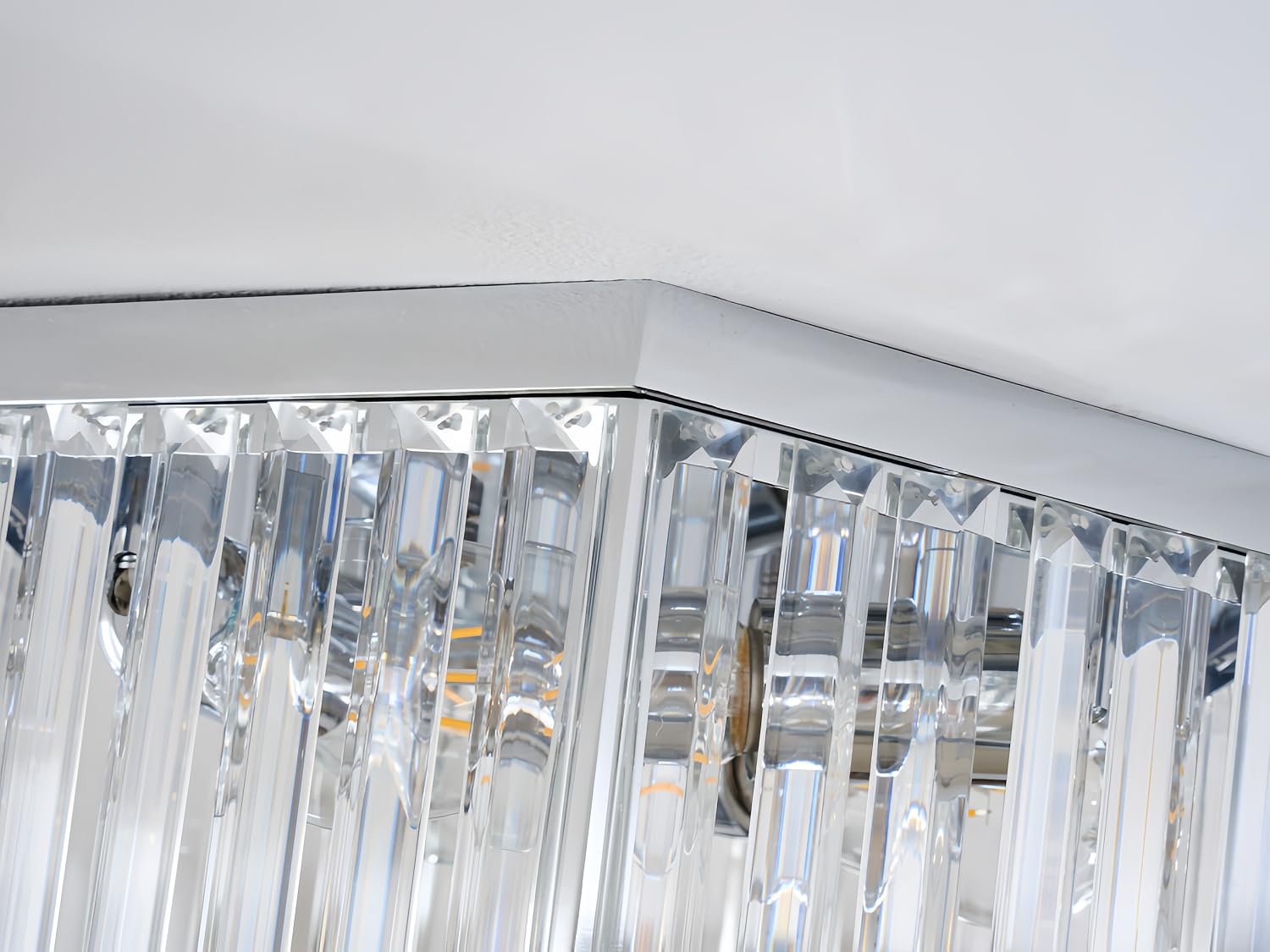 crystal flush mount ceiling light
