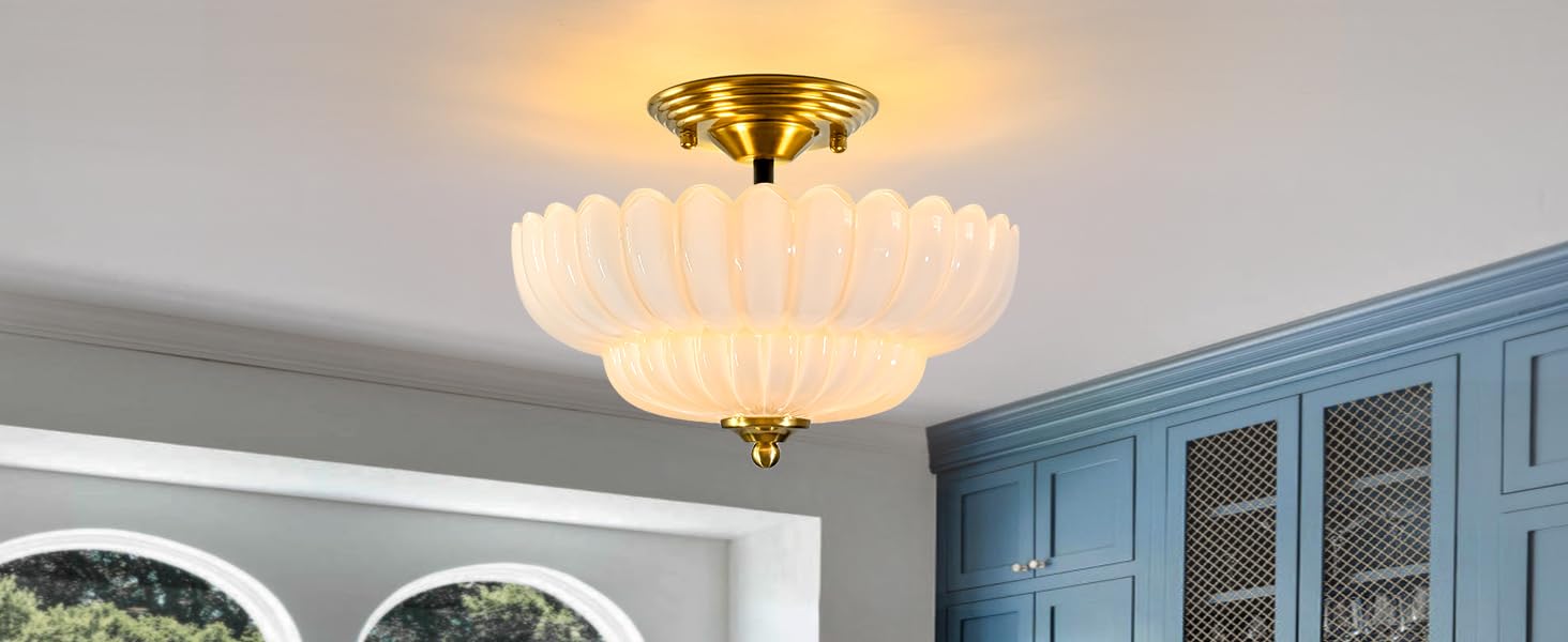 semi flush mount ceiling light