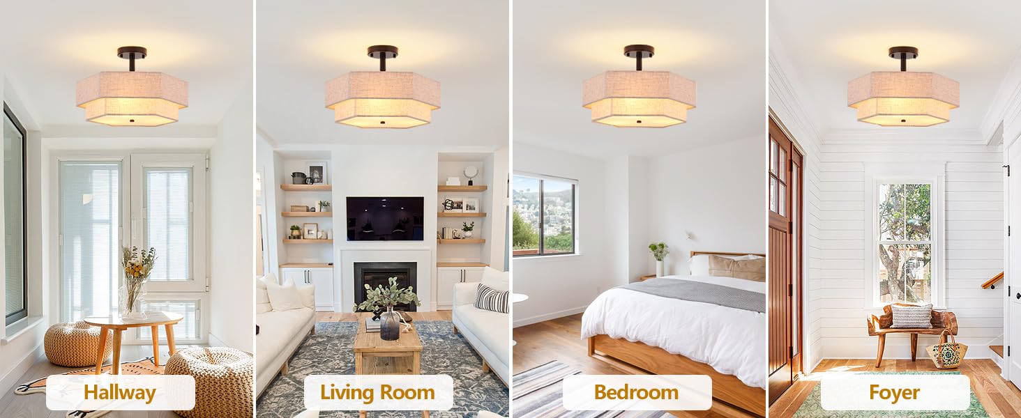 close to ceiling light fixtures
