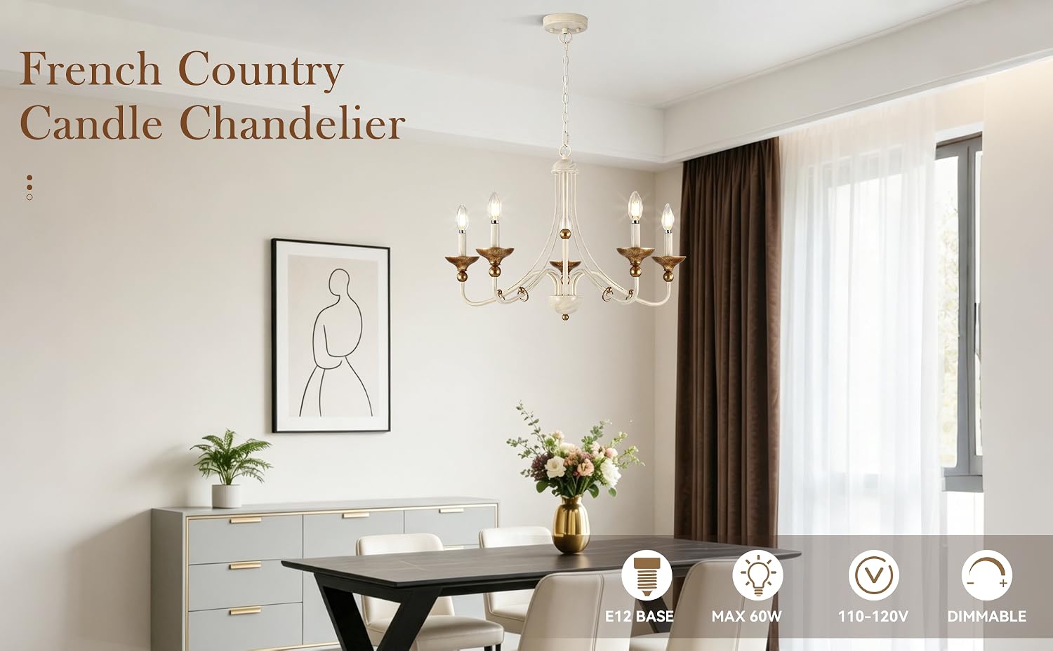 foyer candle chandelier