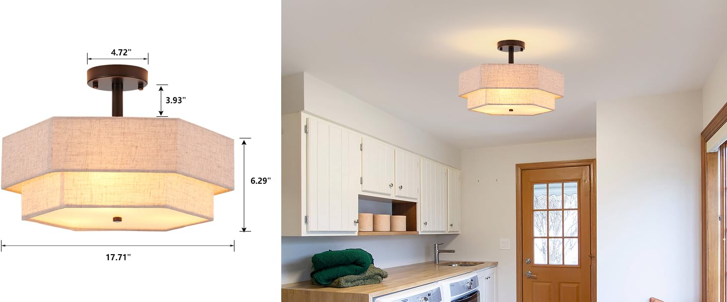 large flush mount ceiling light