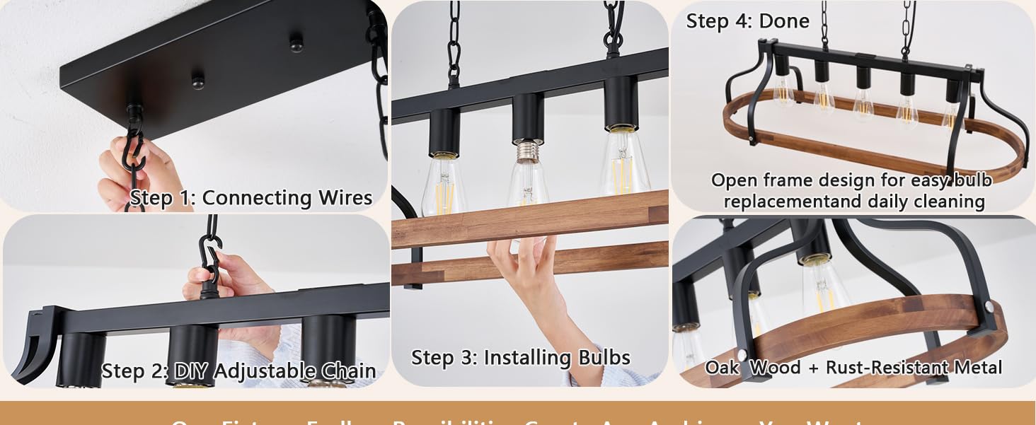 Dining Room Light Fixture Pendant Lighting Transform Your Space with Rustic Farmhouse Elegance