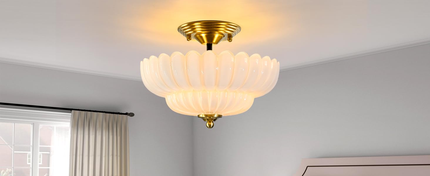 semi flush mount ceiling light