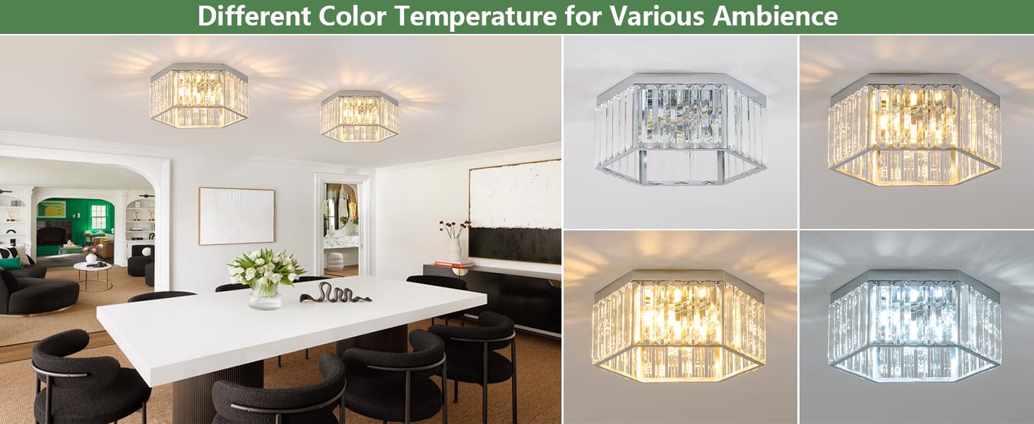 chrome crystal chandelier