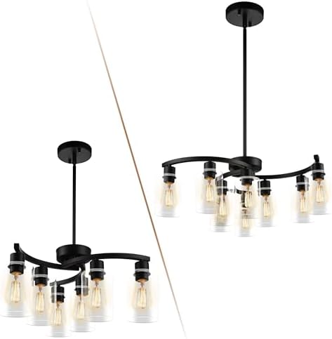 Sigaitwei 6-Light and 9-Light Modern Black Chandeliers - Image 2