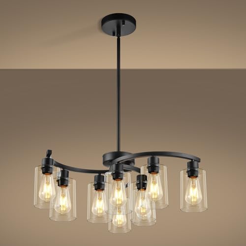 Sigaitwei 6-Light and 9-Light Modern Black Chandeliers - Image 5