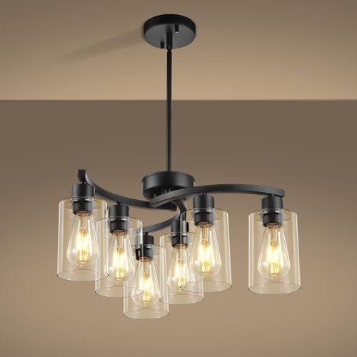 Sigaitwei 6-Light and 9-Light Modern Black Chandeliers - Image 3