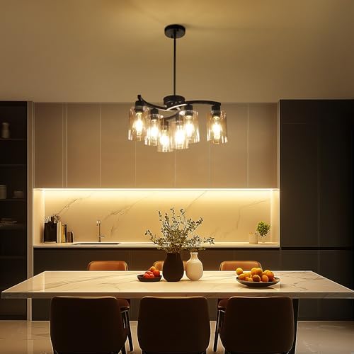Sigaitwei 6-Light and 9-Light Modern Black Chandeliers - Image 4
